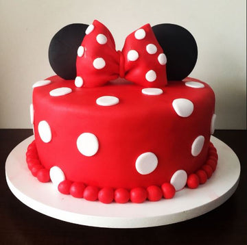 Red Minnie Mouse Cake