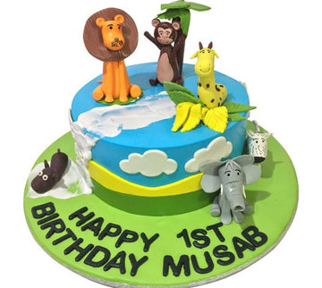 Kids Special Jungle Theme Cake