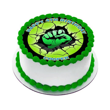 Birthday Special Tasty Hulk Photo Cake