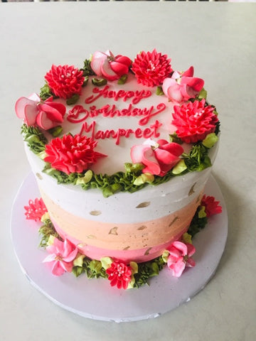 Manpreet flower  cake