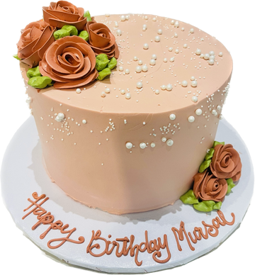 MURSAL ROSE GOLD BIRTHDAY CAKE