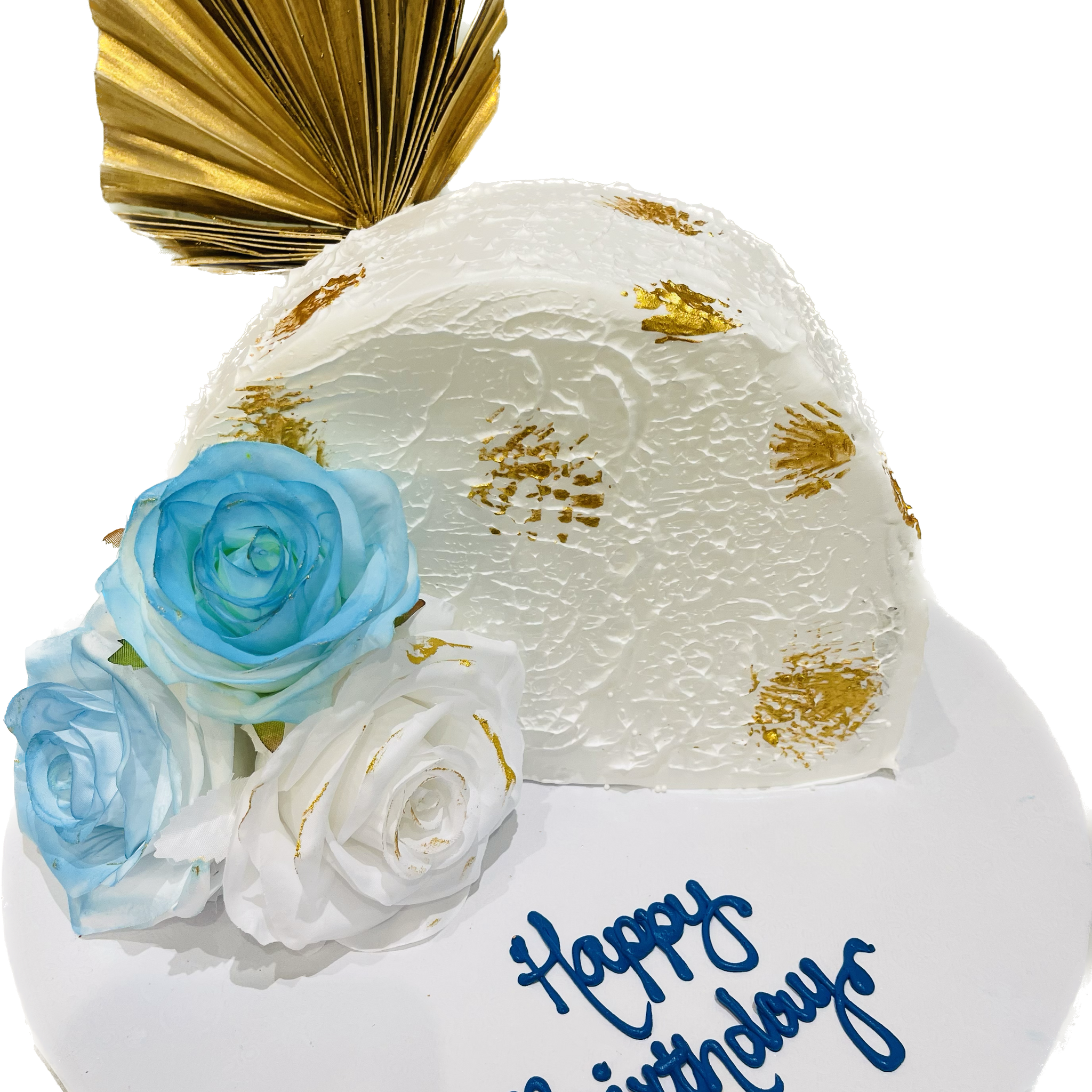 BLUE & GOLD ARCH CAKE