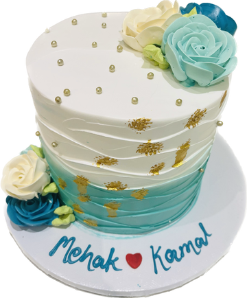 MEHAK ANNIVERSARY FLORAL CAKE