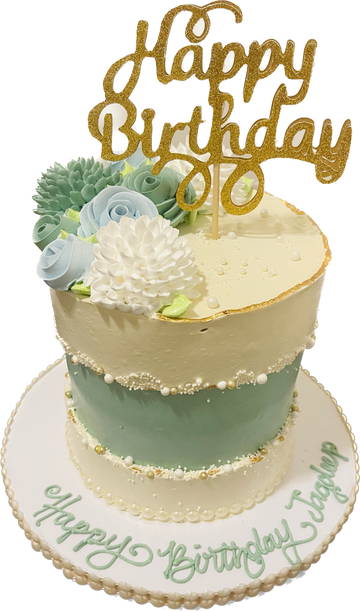 JAGDEEP FLORAL BIRTHDAY CAKE