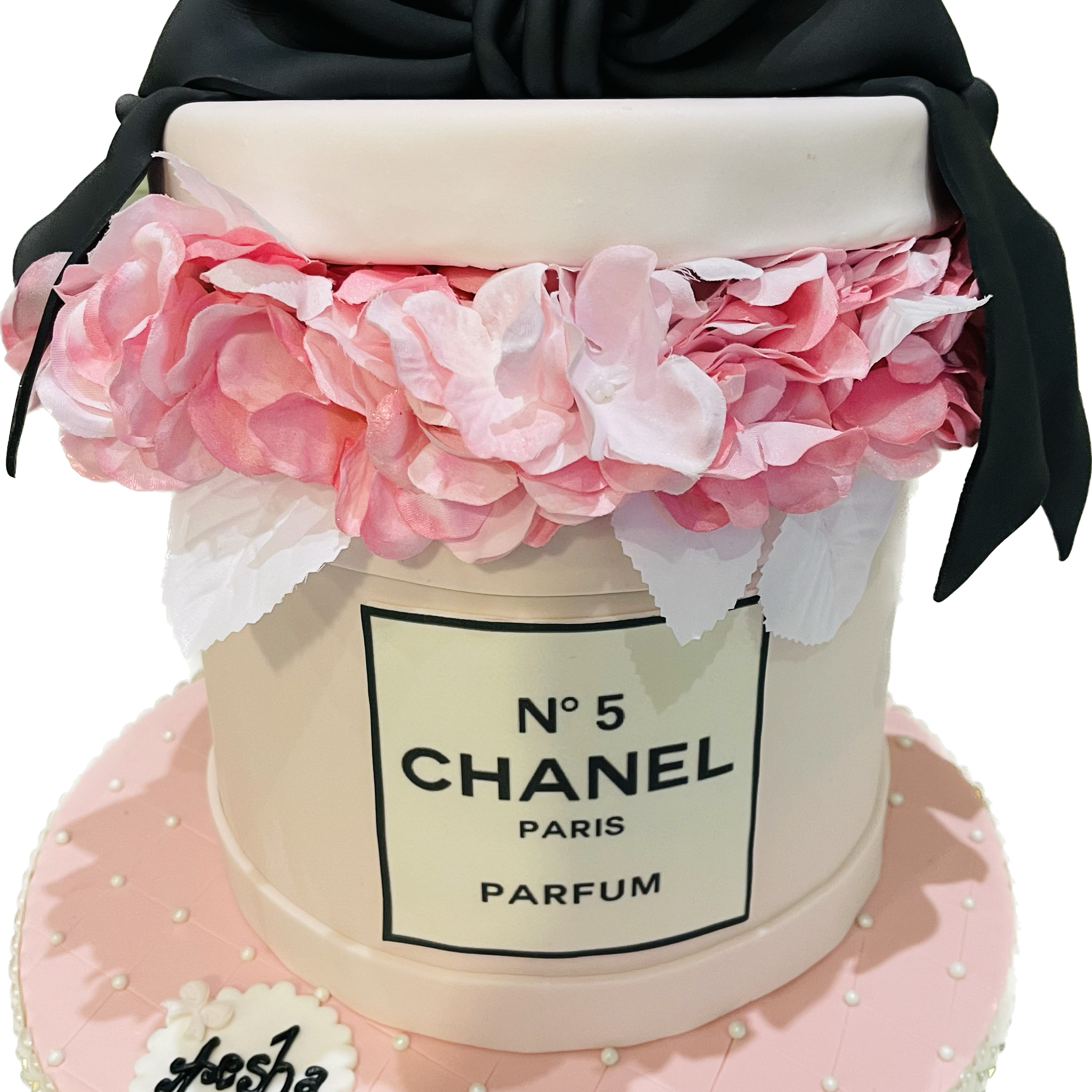 NO. 5 CHANEL FONDANT BIRTHDAY CAKE