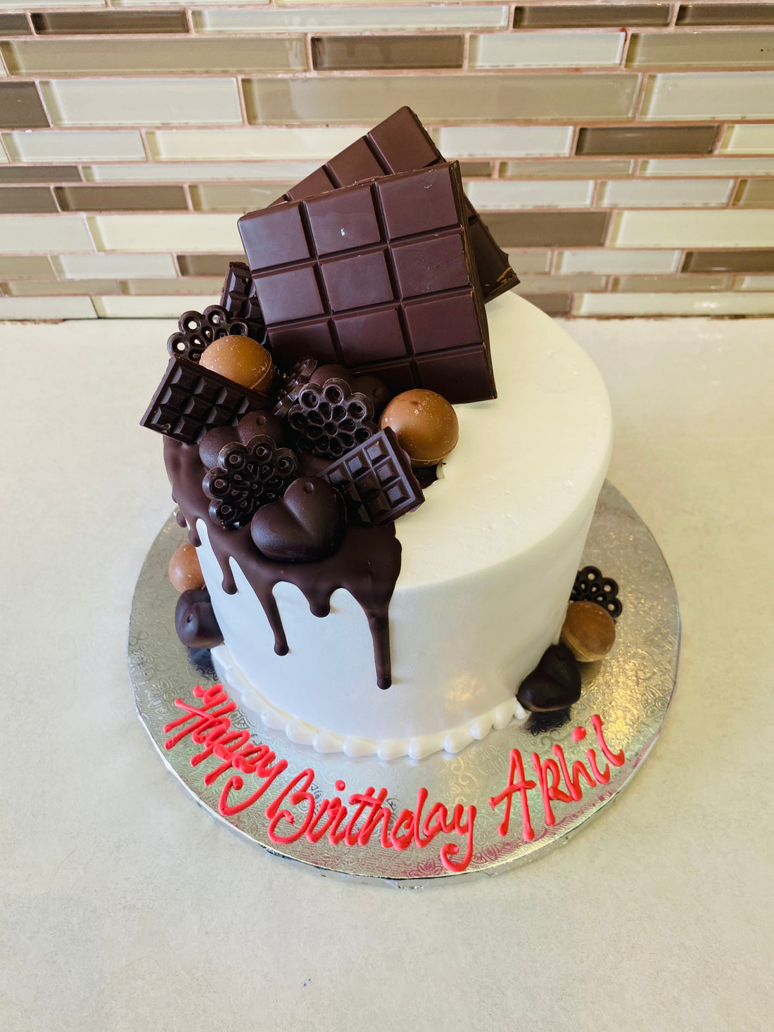 AKHIL CHOCOLATE BIRTHDAY CAKE