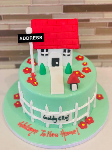 NEW HOUSE FONDANT CAKE