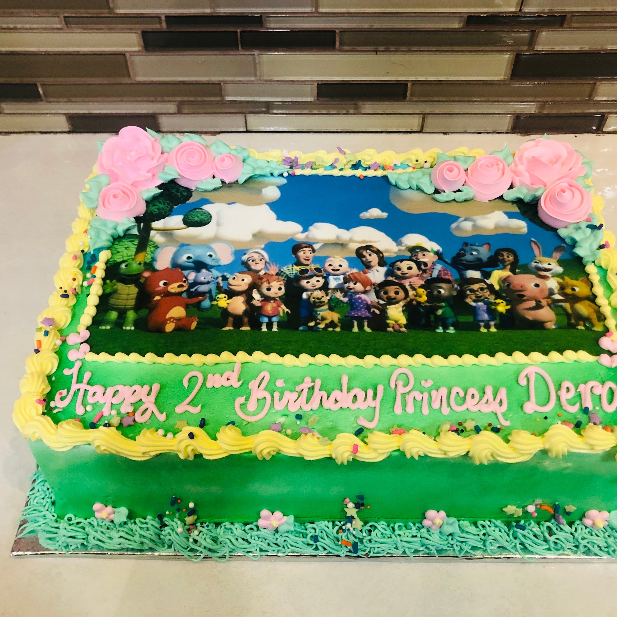 COCOMELON PHOTO BIRTHDAY CAKE