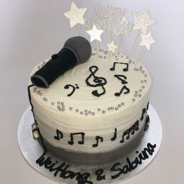 Lyrics Lover Musical Theme Cake