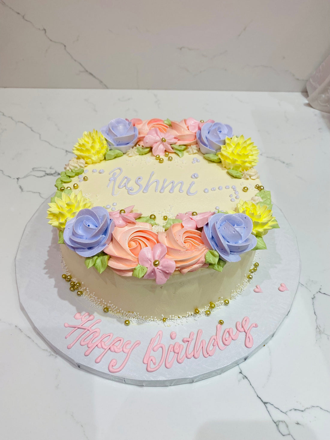 PASTEL FLOWERS SPRING CAKE