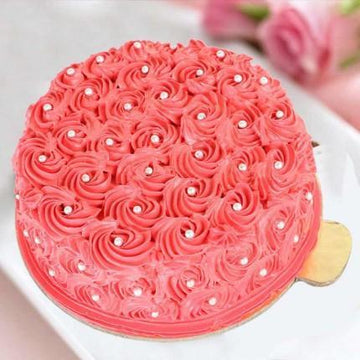 Premium Red Rose Cake