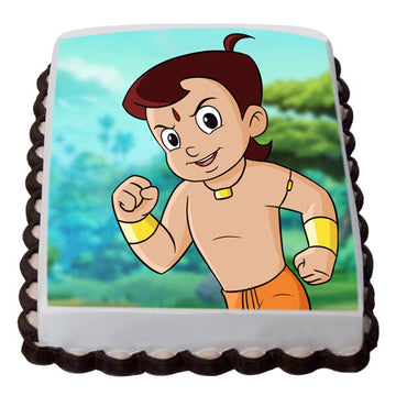 Fuuny Chhota Bheem Photo Cake