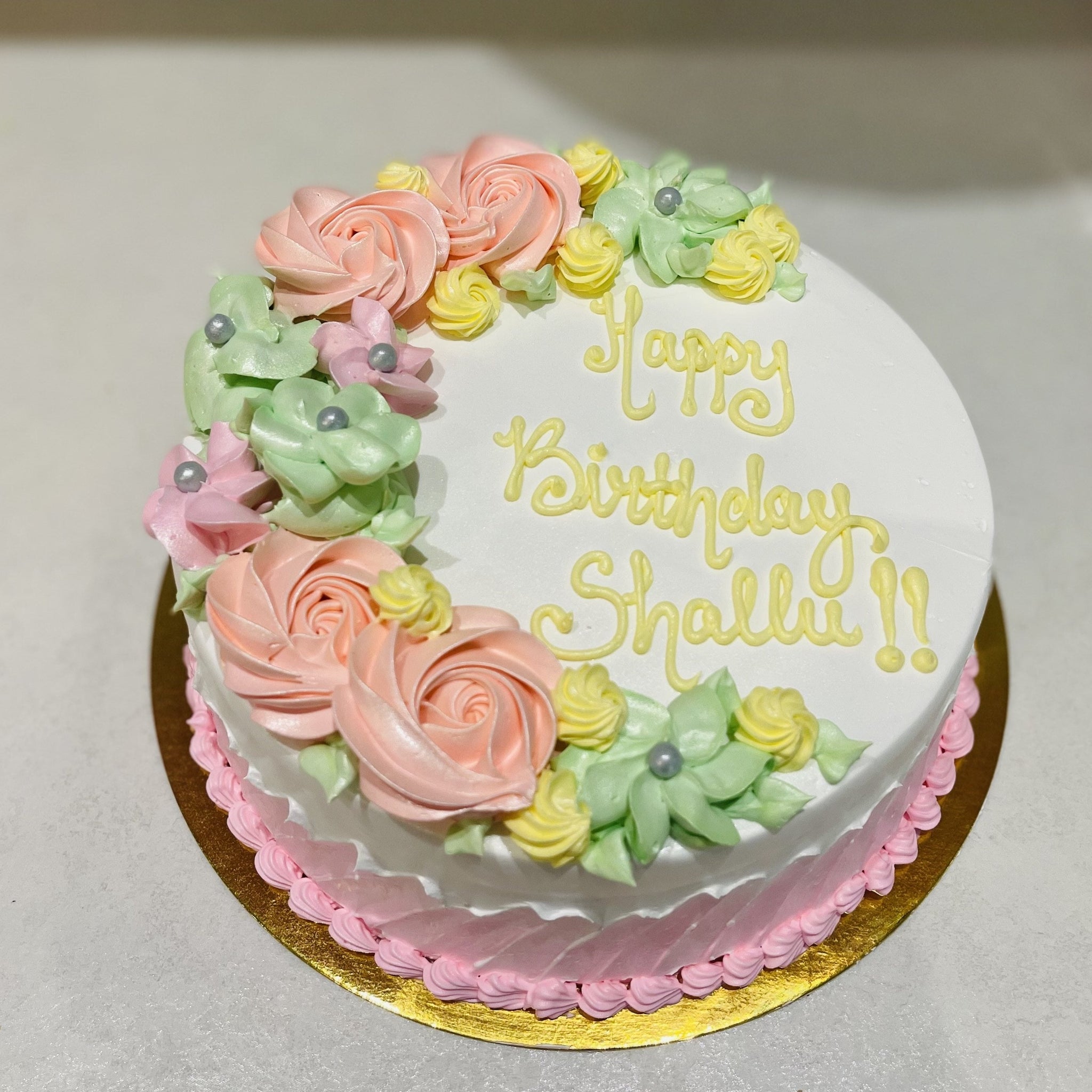 SHALLU FLORAL BIRTHDAY CAKE