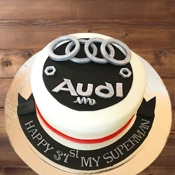 Anniversary Celebration With Audi Theme Cake