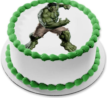 Super Power Hulk Photo Cake