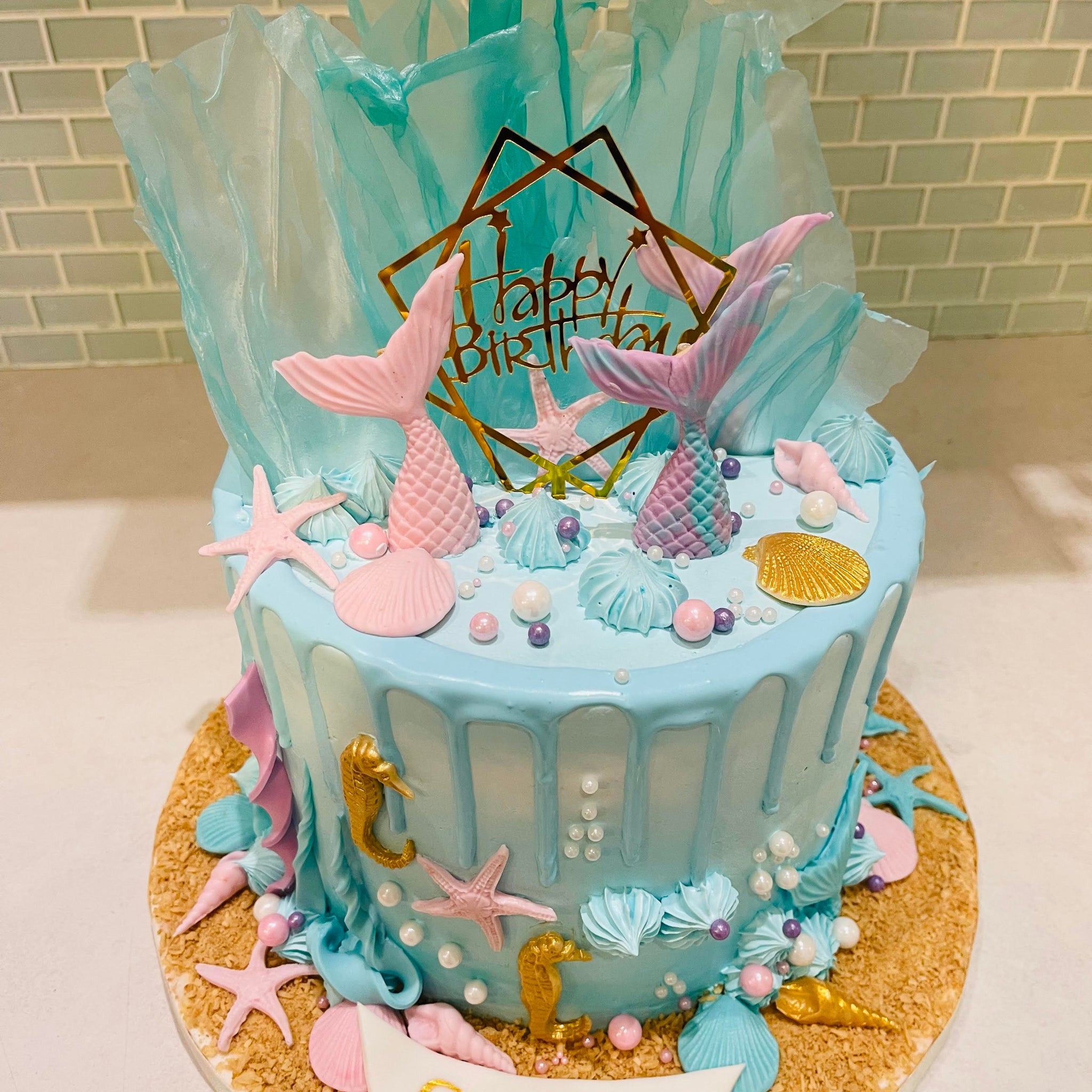 SUKHLEEN MERMAID BIRTHDAY CAKE
