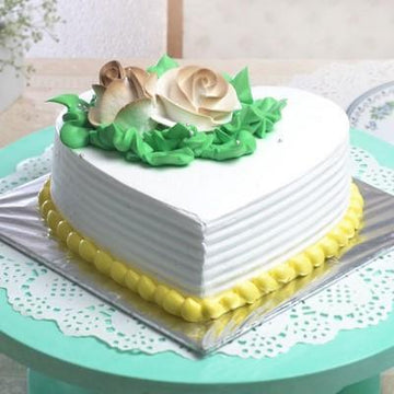 Vanilla Heart Shape Cake