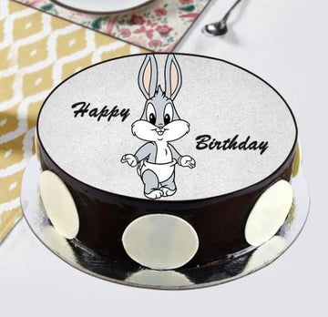 Sweet Bunny Photo Cake