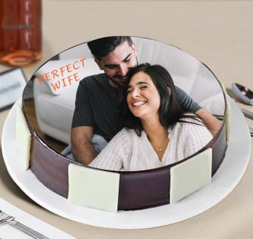 Perfect Wife Photo Cake