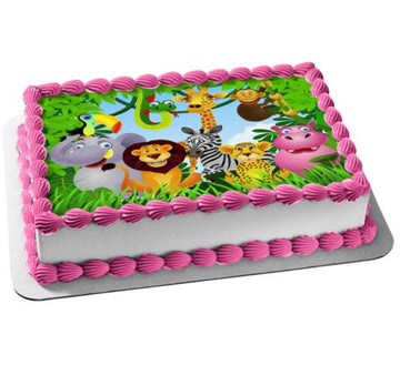 Jungle Photo Cake For Kids