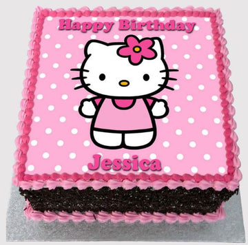 Lavish Hello Kitty Photo Cake